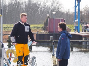 Erik en Harco wisselen nog wat uit