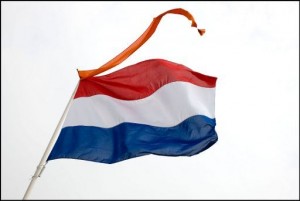 Nederlandse vlag met wimpel