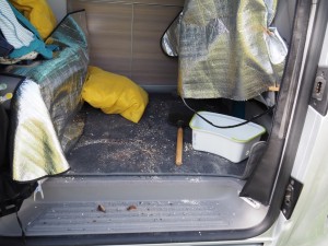 Nadat het hout is afgeleverd 