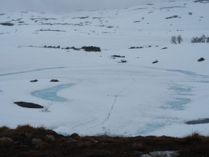 Een laatste spoor over onbetrouwbaar ijs
