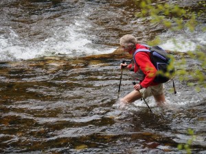 Tur til Gloppefoss: daar helpen geen Hanwags tegen!