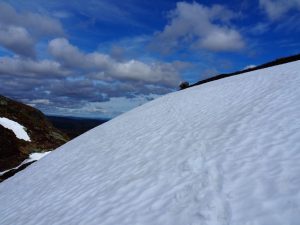 28. Dát bedoel ik dus. Véél sneeuw. Te zacht voor ski's, geen sneeuwschoenen bij ons... en zeker te zacht voor bergschoenen!