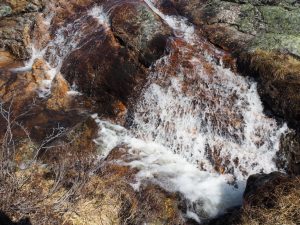 25. Het stuk bij de splitsing met Gaukåsfjellet is een zwempartij