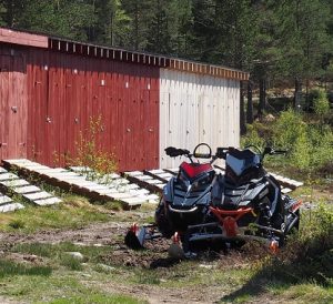 29. Snowscooter in het verkeerde seizoen