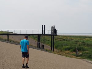 20. Het oude havenhoofd waar de slenk eindigde bij de hoek van de Zwarte Haan