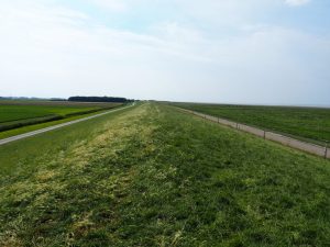 34. De Pôldijk / Nieuwe Bildtdijk, c.q. het monnikenwerk, dat Het Bildt beschermt tegen het zoute water