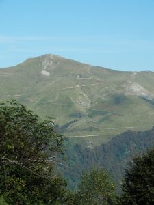 85. Tegenover de D441 staart deze bergweg ons aan. We hopen dat we deze vakantie een dergelijke weg tegenkomen. 