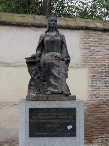 Koninging Reina Isabel ontmoette in 1480 Christoffel Columbus en financierde zijn reizen naar de Nieuwe Wereld
