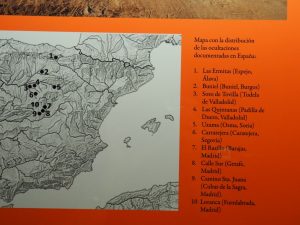 8. Op deze kaart zie je waar in Spanje belangrijke opgravingen zijn gedaan