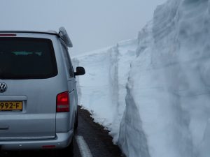 4. Dat we zelfs als 1e (!) in 2016, na de winter 2015-2016, over Setesdalsvegen mochten rijden?