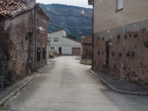 22. Natuuuuurlijk verlaten we weer een comfortabele weg en rijden (leve de VW-bus!) door het smalle dorpje Barbadillo del Mercado, om verder te tuffen op weg SO920