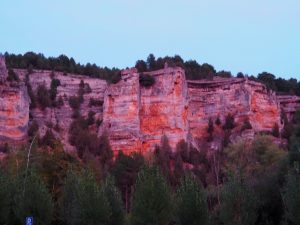 30. De zon gaat onder in de Cañón del Rio Lobos. Een plek om terug te komen voor een nog langere wandeling, maar de volgende dag (25/9)moeten we in Madrid zijn. Zo houd je wel toekomstdoelen ;-)