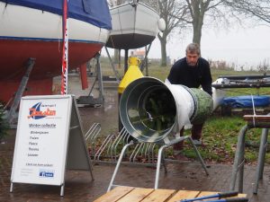 5. Het weer werkt nog niet echt mee, maar Joosten is in winterstemming! Binnen liggen de klapschaatsen klaar voor sportieve voeten ;-)